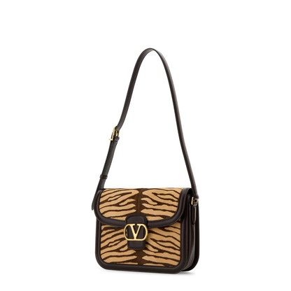 Two-tone Calf Hair And Leather 9to5 Shoulder Bag - Image 2