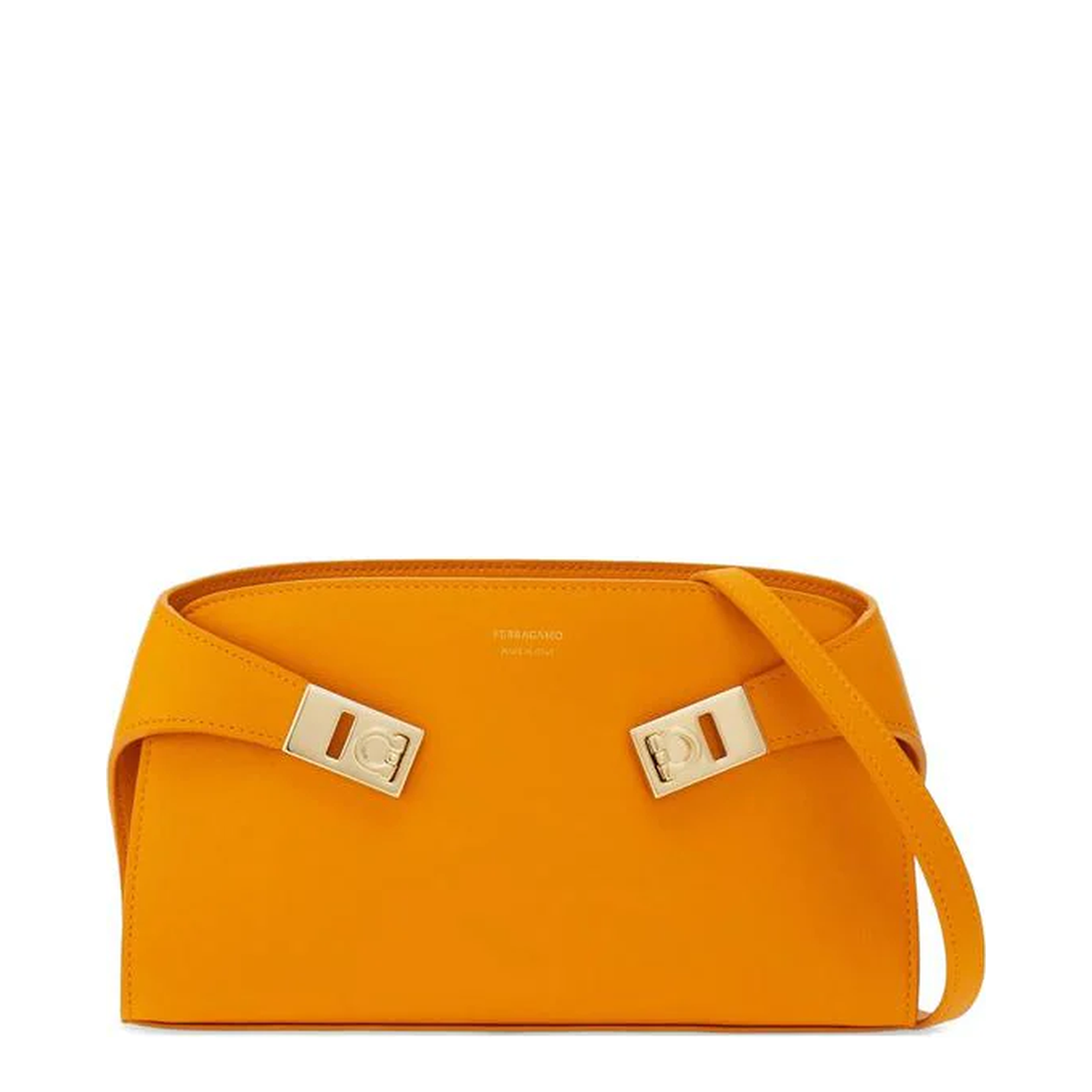 Leather Crossbody Bag Orange - Image 1