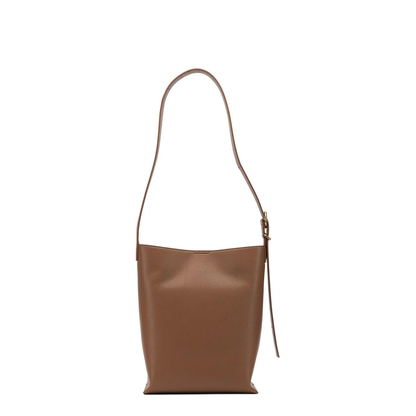 Cannolo Small Shoulder Bag Leather Brown - Image 3