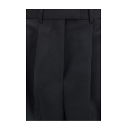 Double Pleat Pants In Wool And Mohair - Image 3