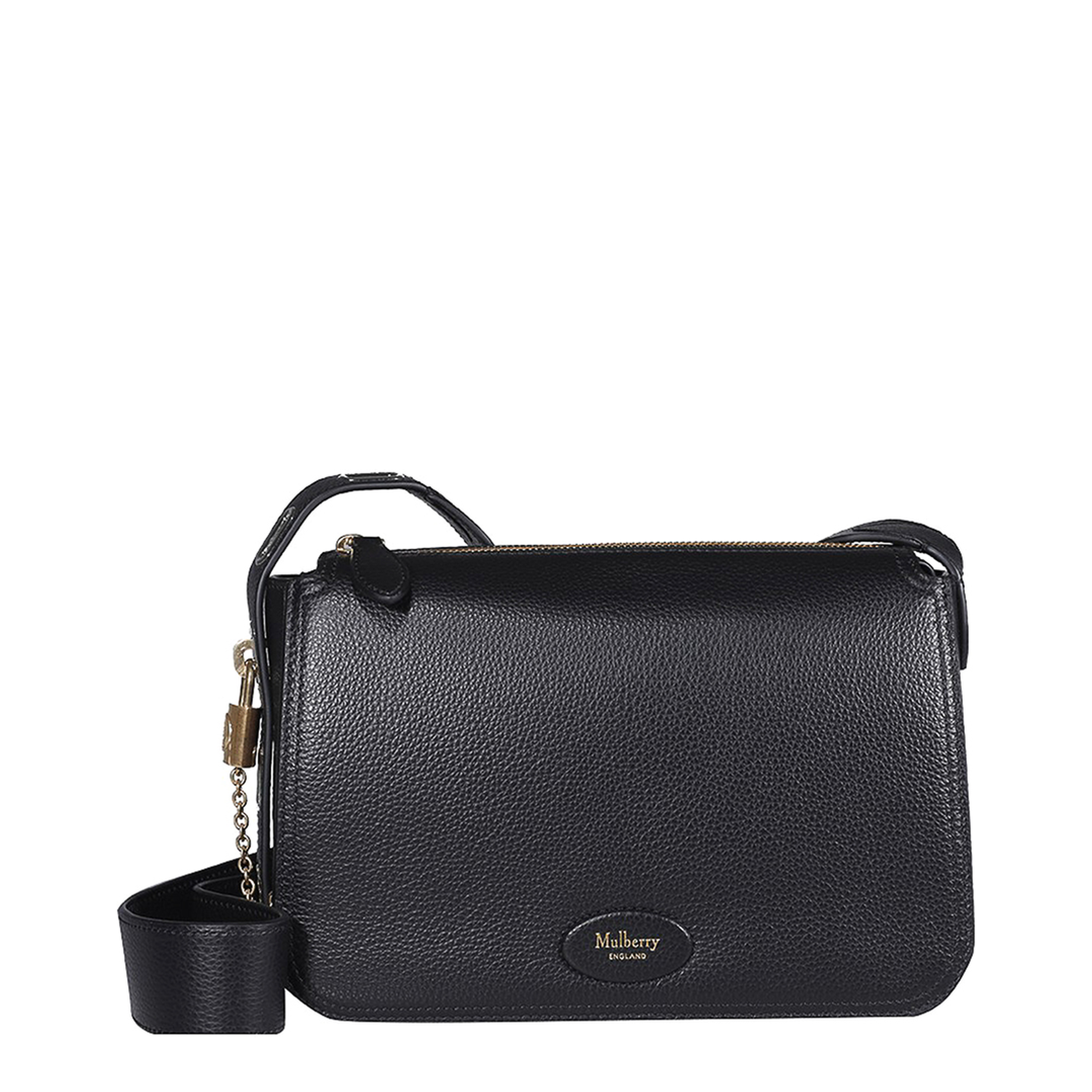 Billie Small Leather Crossbody Bag - Black - Image 1