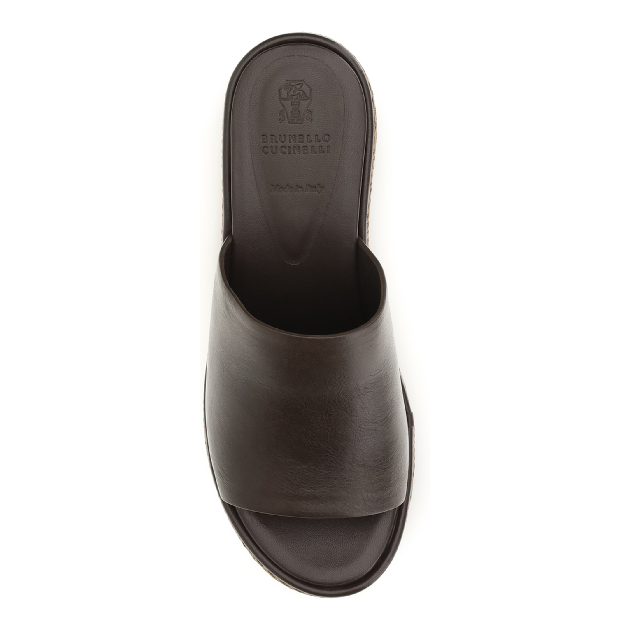 Leather Wedge Sandals - Image 4