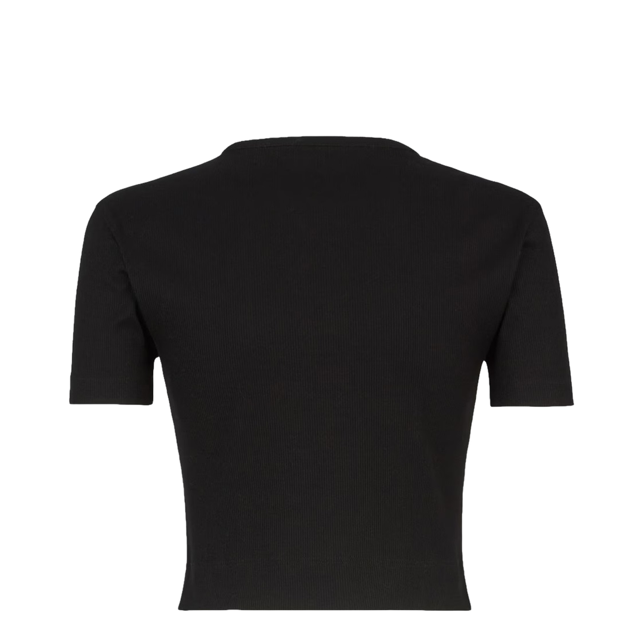 Black Cotton Top with Logo - Image 2