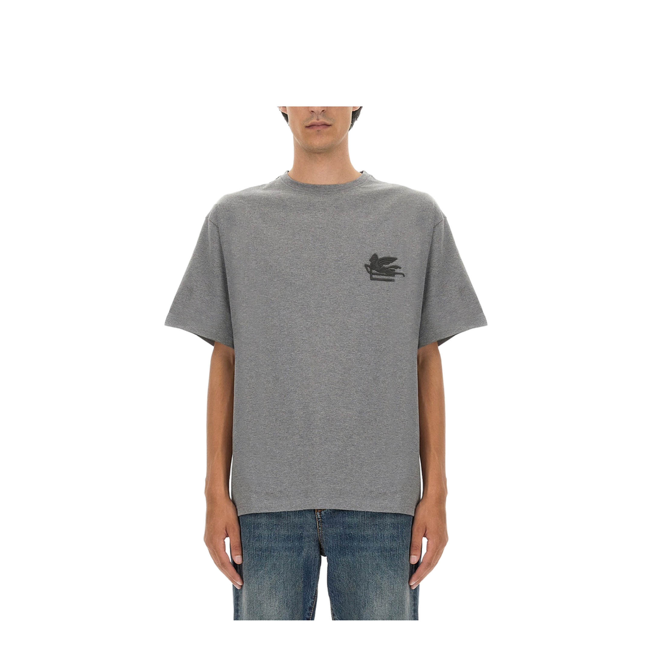 T-shirt With Pegasus Embroidery - Image 1