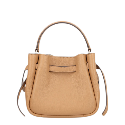 Romy Mini Pebbled Leather Crossbody Bag - Tiramisu - Image 2