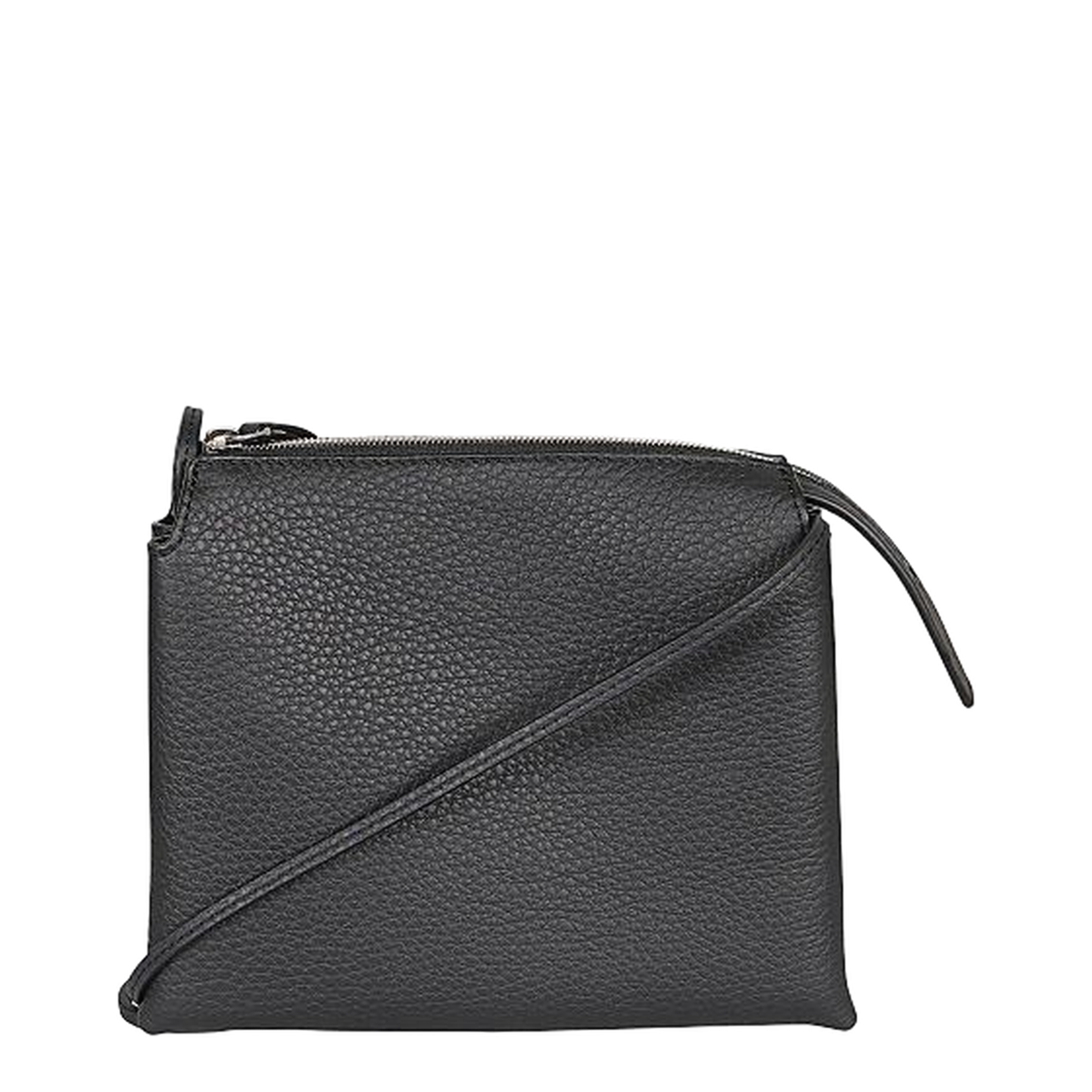 Nu Mini Twin Mini Grained Calfskin Crossbody Bag - Black - Image 3