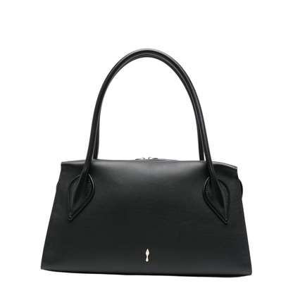 Venus Medium Calf Leather Shoulder Bag - Black - Image 1