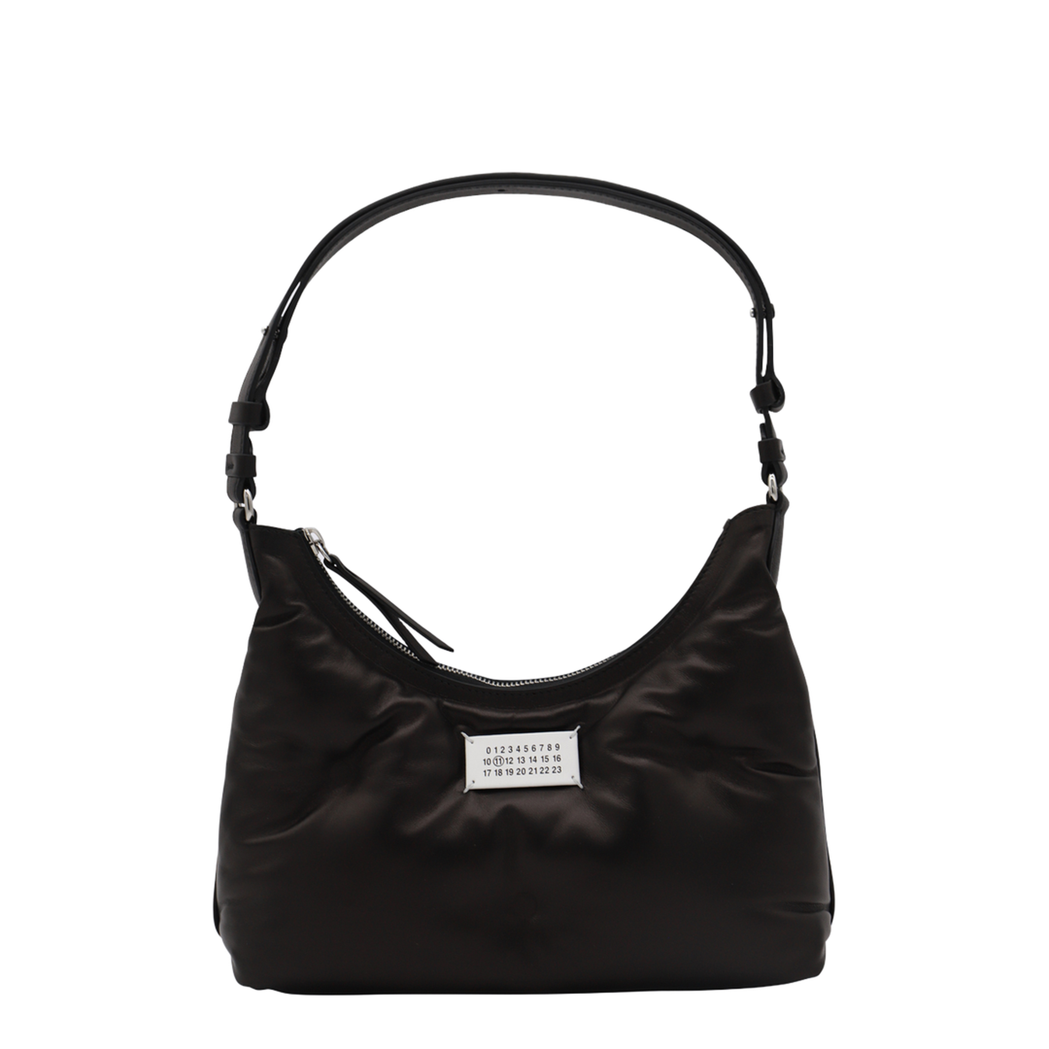 Glam Slam Small Lambskin Hobo Bag - Black - Image 2