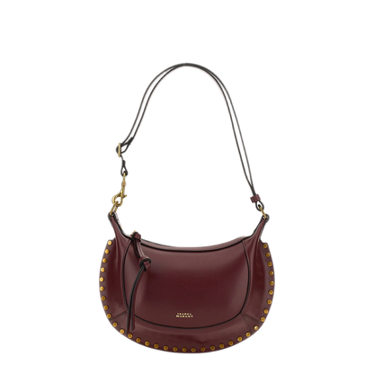 Oskan Moon Calfskin Shoulder Bag - Burgundy - Image 1
