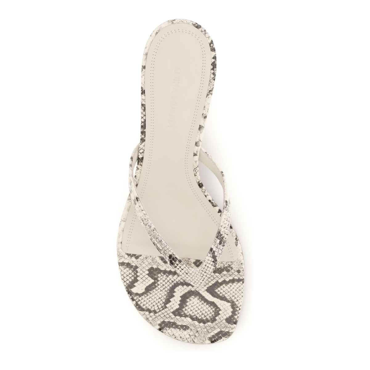 Snake-Print Juliette Thong Sandals - Image 4