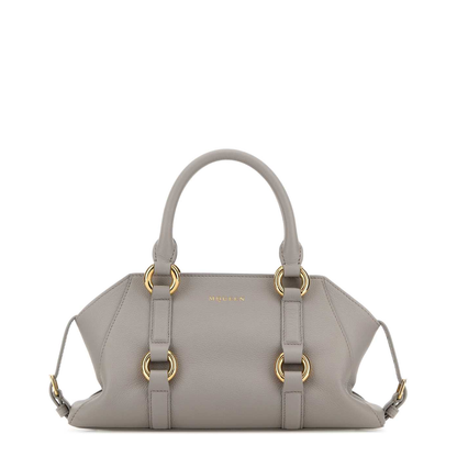 Grey Leather Small Farringdon Handbag - Image 1