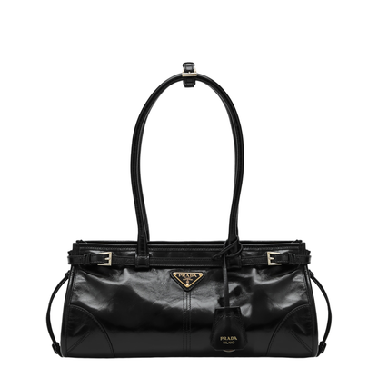 Bonnie Medium Hand Bag in Calfskin Leather, Black - Image 1