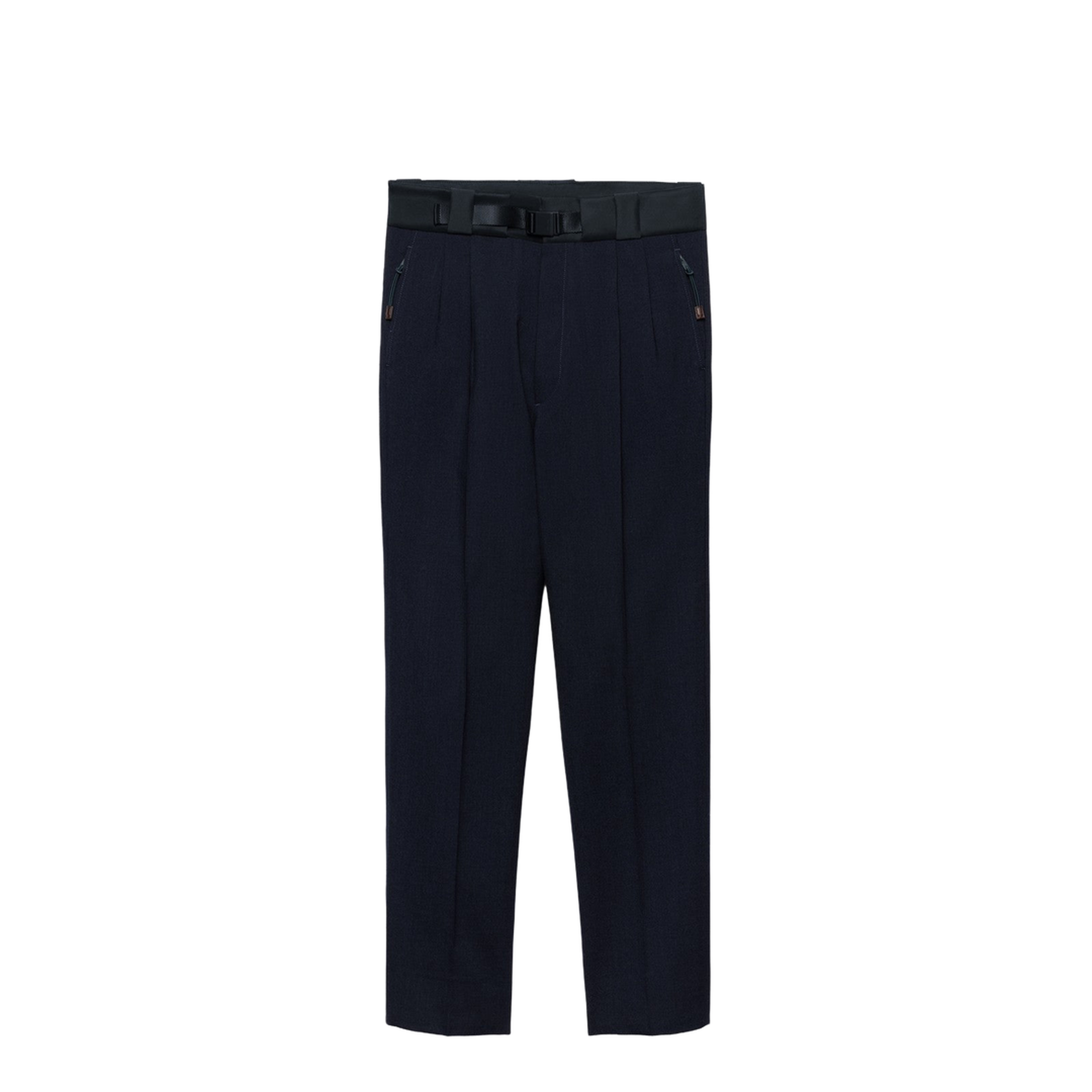 Wool Trousers with Technical Details - Image 1