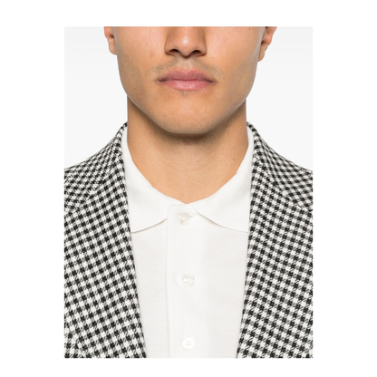 Lyocell Pique Polo Shirt In White - Image 3