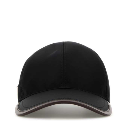 Black Re-Nylon Baseball Cap - Image 1