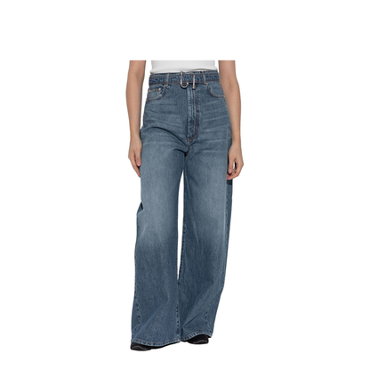 Wide-Leg Cotton Denim Jeans - Image 2