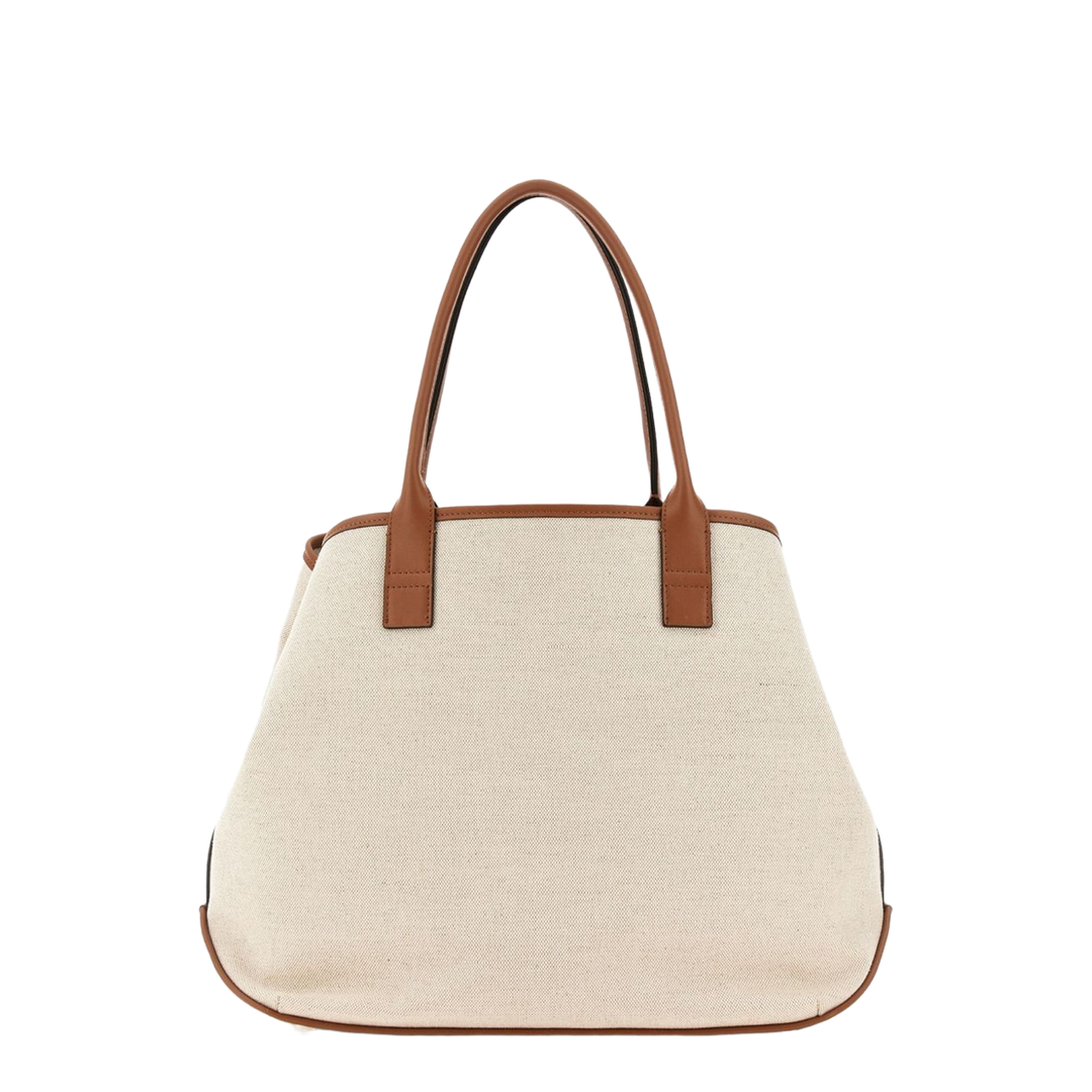 Script Shopping Bag Medium Ivory Brown - Image 3