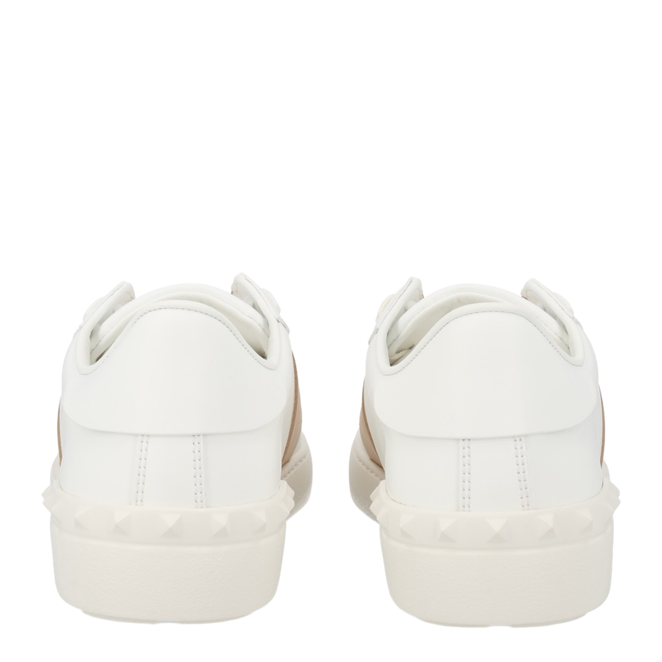 Open Sneaker in Smooth Leather - White - Image 3