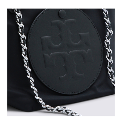 Ella Small Recycled Nylon Crossbody - Black - Image 8