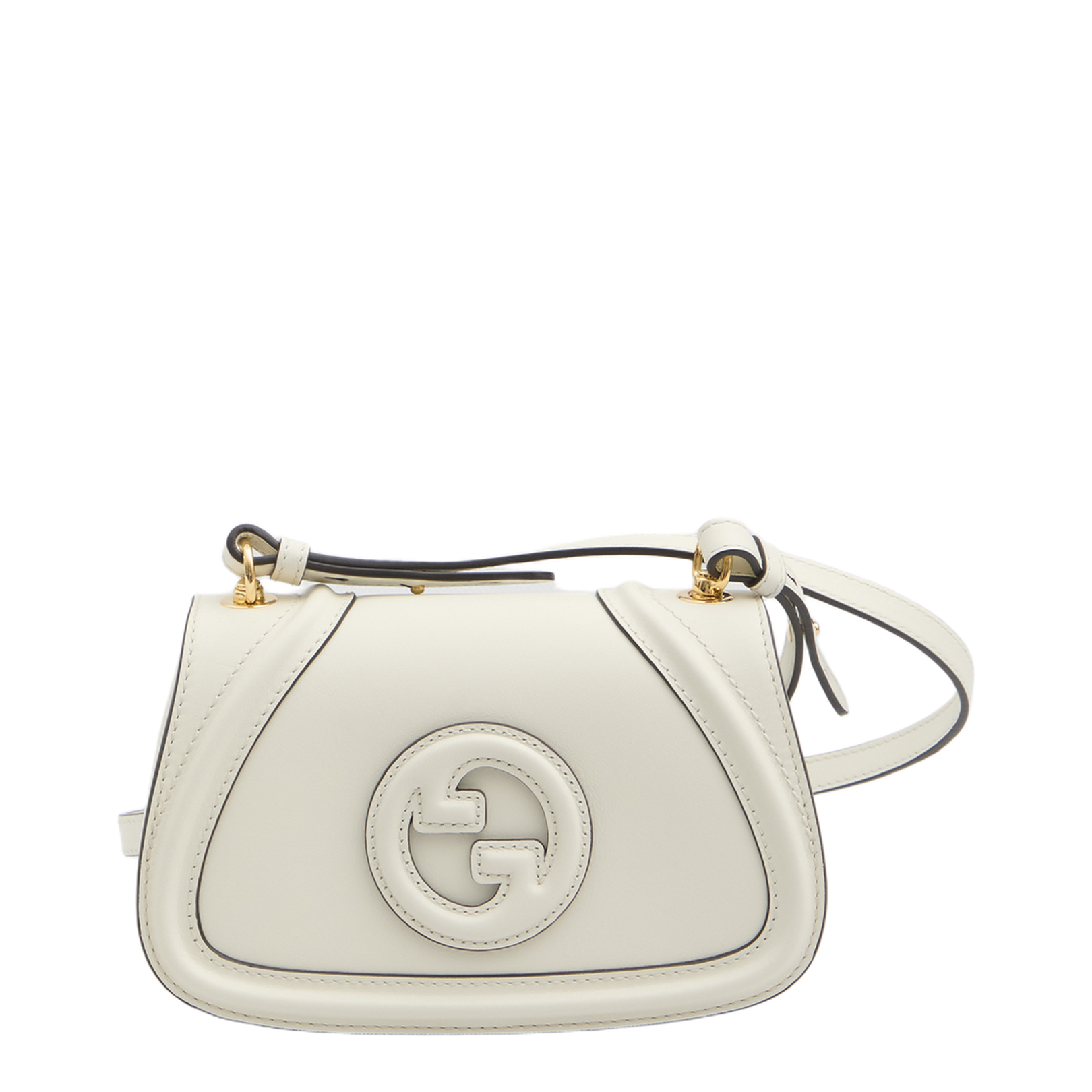 Blondie Leather Top Handle Bag - Cream - Image 1