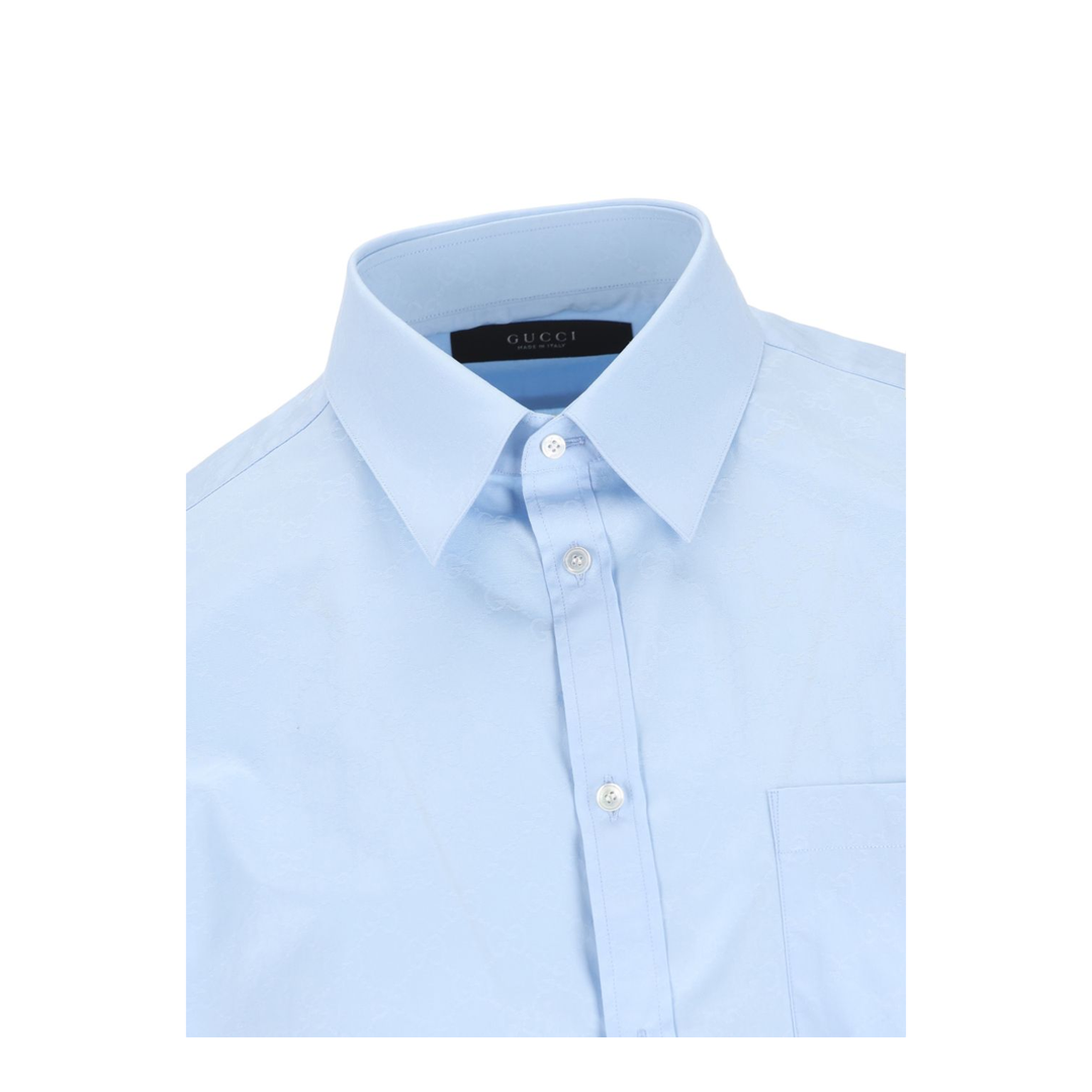 Light Blue Poplin Shirt - Image 4