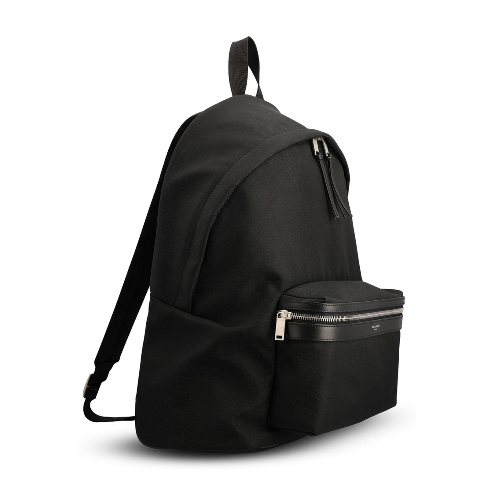 City Men's Backpack Canvas Black - Image 2