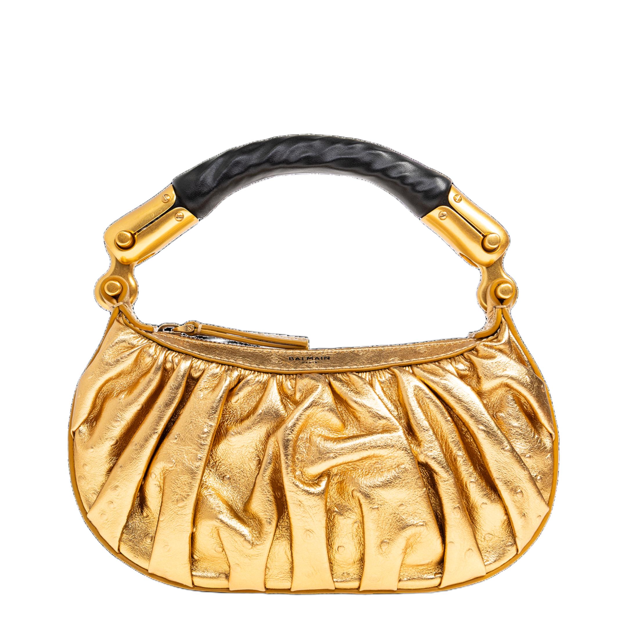 Ébène Mini Lamé Leather Handbag - Gold - Image 1