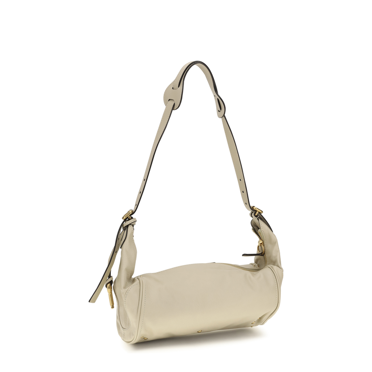 Paddington Small Buffalo Leather Crossbody - Cloudy Cream - Image 3