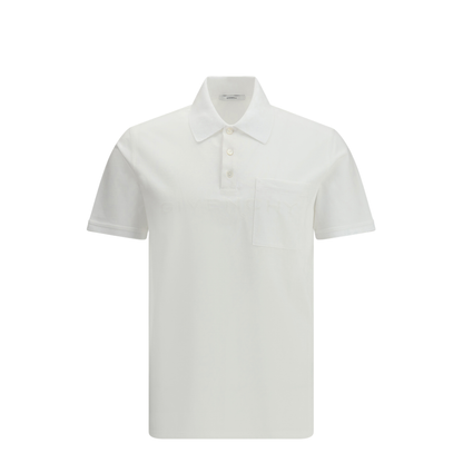 Cotton Polo with Logo - Image 1