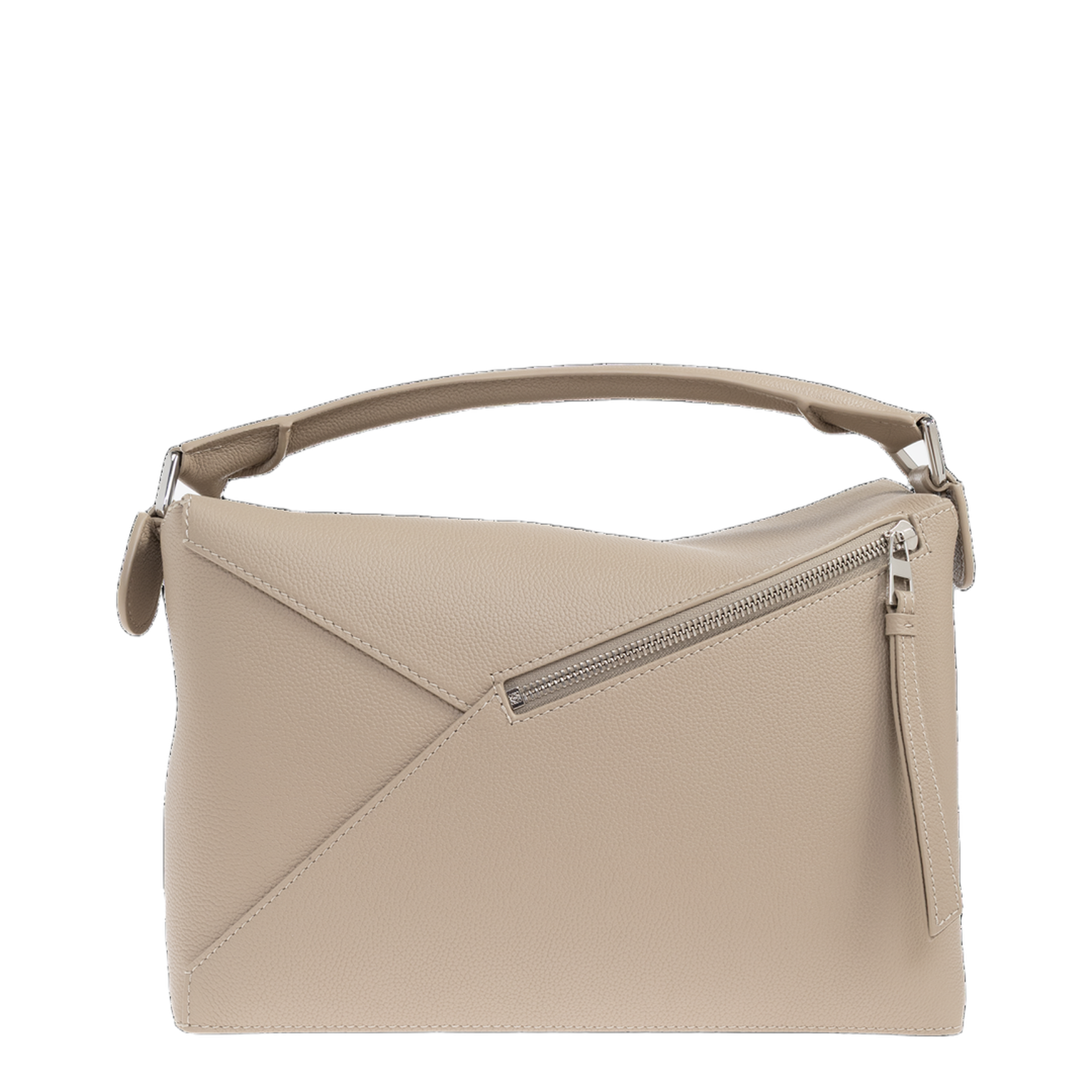 Puzzle Edge Medium Soft Grained Calfskin Shoulder Bag - Clay - Image 2