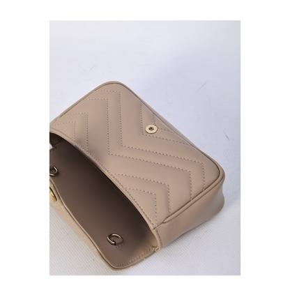 GG Marmont Mini Leather Bag - Beige - Image 4