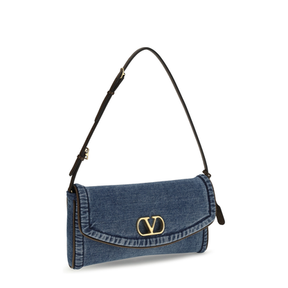 Small Shoulder Bag in Denim - Image 2