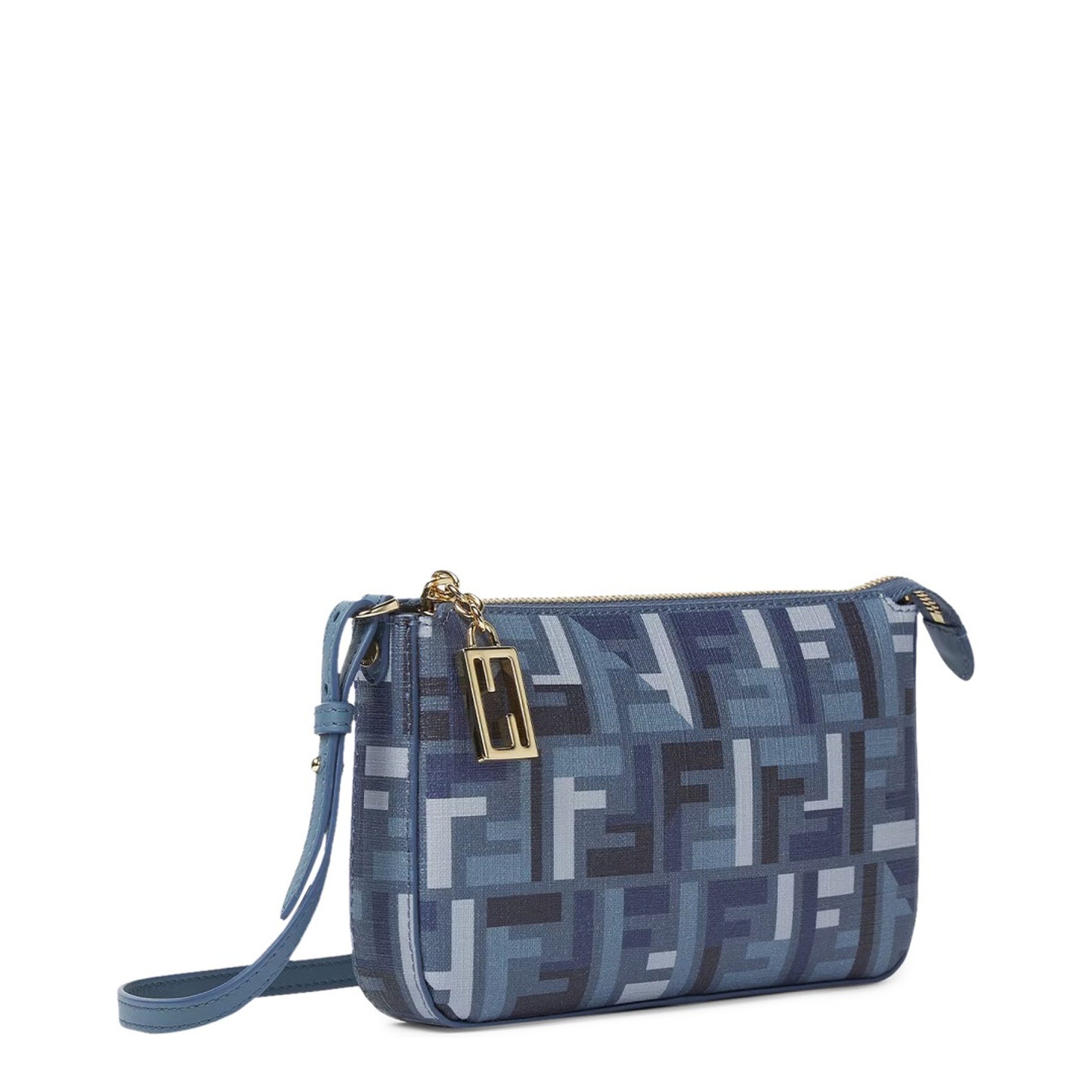 Baguette Canvas Clutch - Navy Blue - Image 2