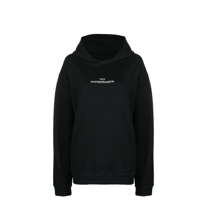 Black Cotton Hooded Sweatshirt - Image 1