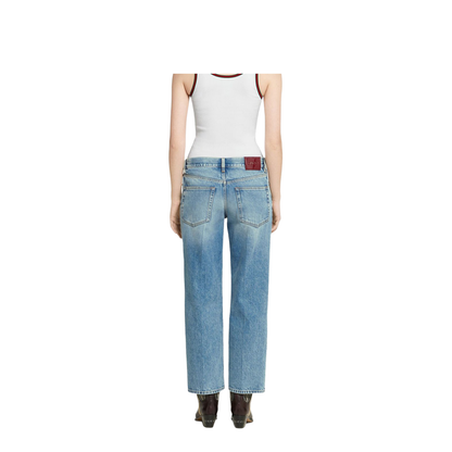 Straight Fit Denim Pants in Light Blue - Image 2