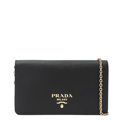 Mini Saffiano Mini Calfskin Crossbody - Black (Nero) / F0002 - Image 1