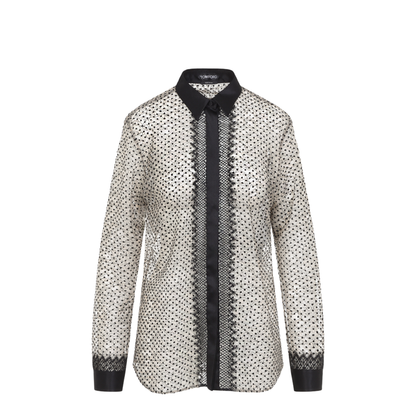 Flock Polka Dot Shirt - Image 2