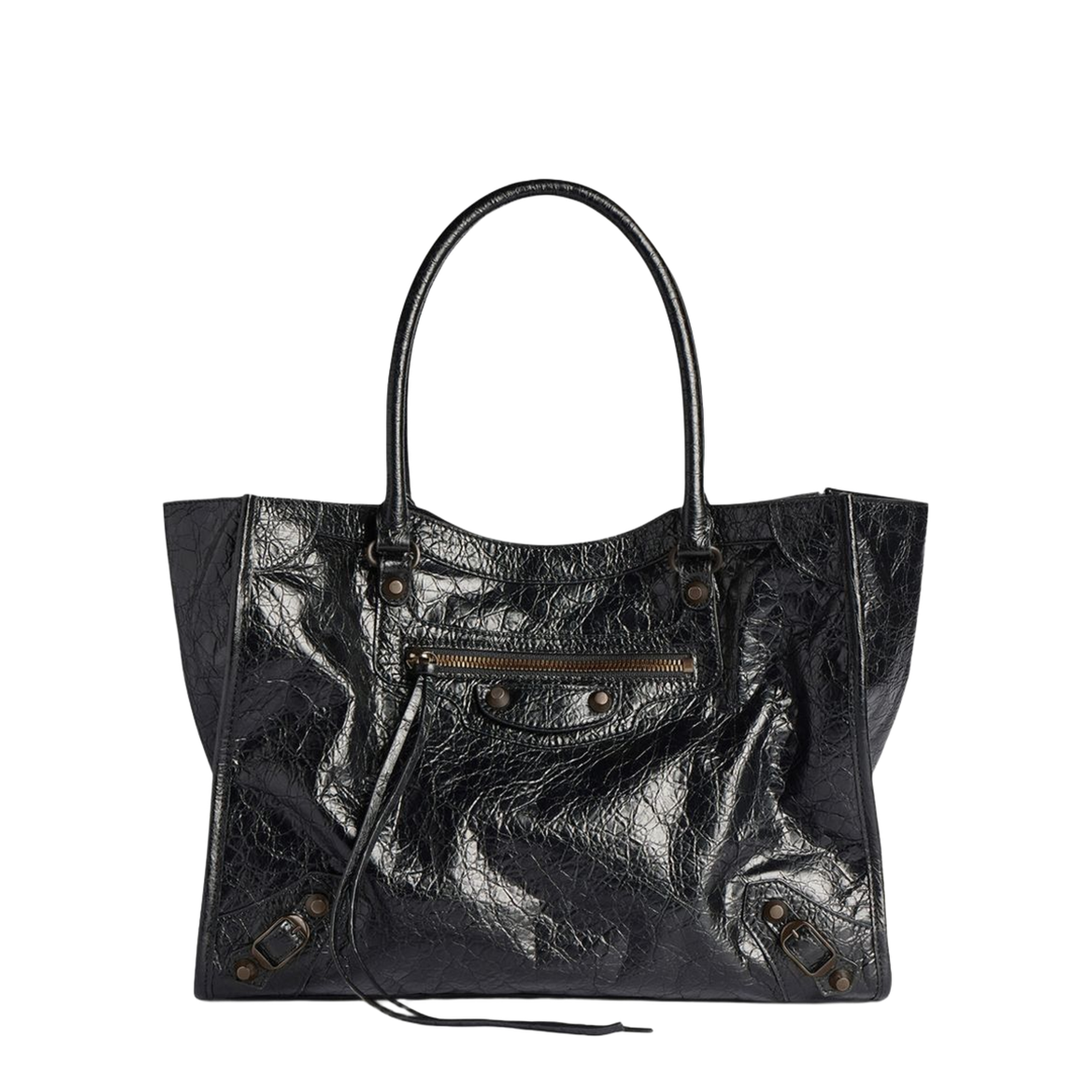Le City Small Arena Lambskin Tote Bag - Black - Image 1