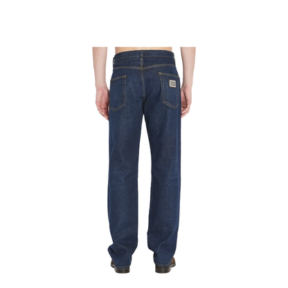 Denim Pants with Plaque - Image 4