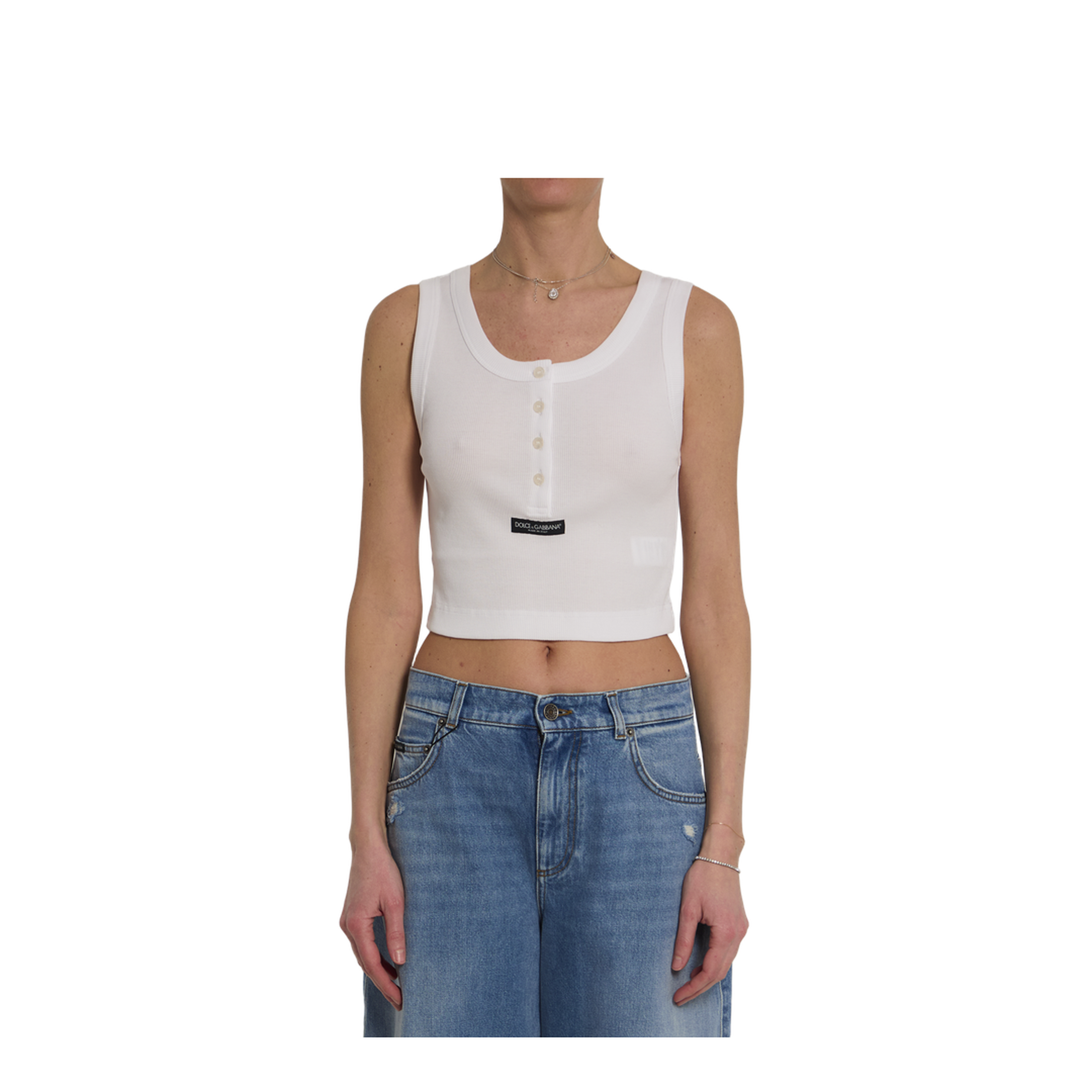 Ribbed tank top - Image 1