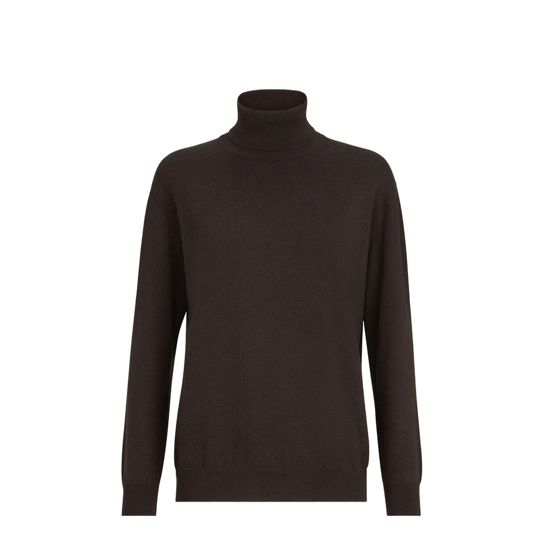 Cashmere Turtleneck Sweater with Pendant - Image 1