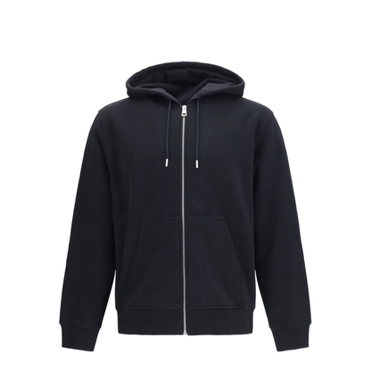Photographic Negative Print Fleece Zip Hoodie - Image 1