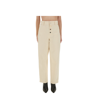 Straight Fit Jeans - Cream - Image 1