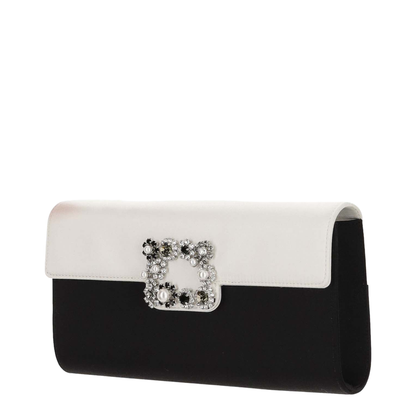 Flower Strass Satin Clutch - Image 3