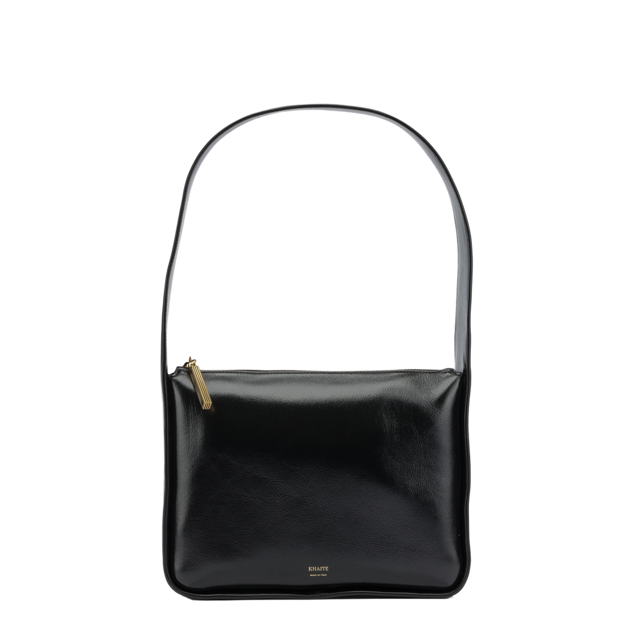 Lori Squared Calfskin Shoulder Bag - Black - Image 1