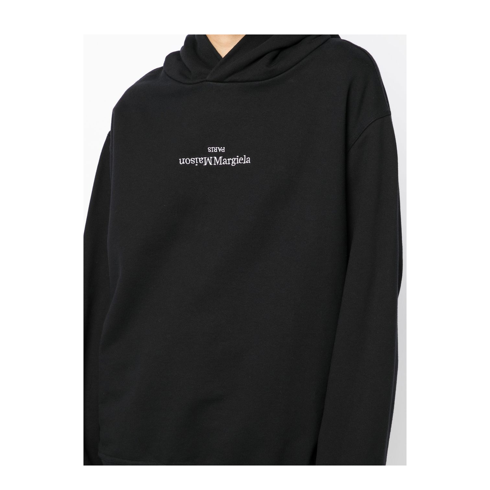 Black Cotton Hooded Sweatshirt - Image 3