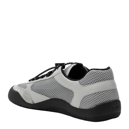 Grey Speedrock Sneakers in Leather and Mesh Fabric - Image 2