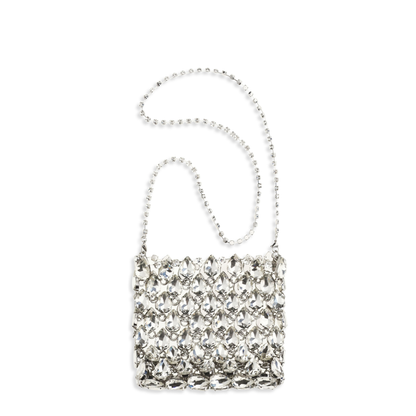 Mini Crystal Chainmail Bag - Silver - Image 2