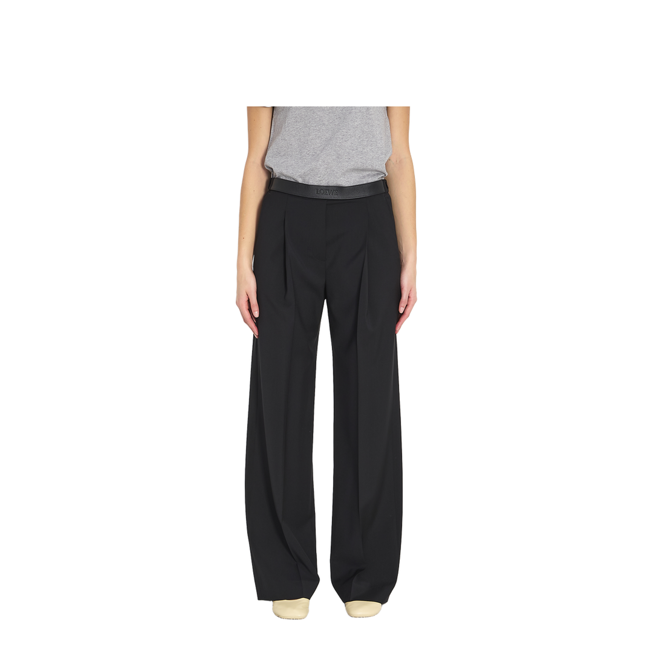 Tailored Wool Trousers - Image 1