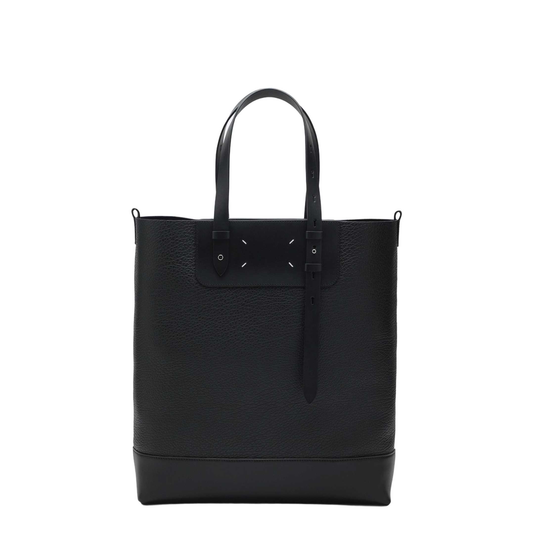 Calfskin Shopping Bag - Black - Image 1